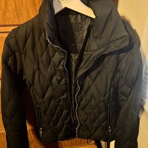 Size small, black jacket.